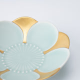 Hataman Touen Moist Gold Plum Blossom Imari Nabeshima Ware Side Plate - MUSUBI KILN - Quality Japanese Tableware and Gift