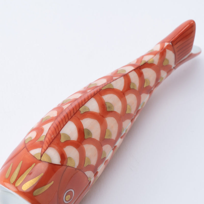 Hataman Touen Red Carp Streamer Nabeshima Ware Small Box - MUSUBI KILN - Quality Japanese Tableware and Gift