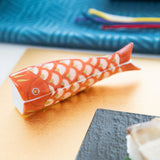 Hataman Touen Red Carp Streamer Nabeshima Ware Small Box - MUSUBI KILN - Quality Japanese Tableware and Gift