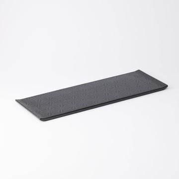 Hemp Leaf Pattern Washi Echizen Lacquerware Serving Tray