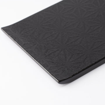 Hemp Leaf Pattern Washi Echizen Lacquerware Serving Tray