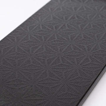 Hemp Leaf Pattern Washi Echizen Lacquerware Serving Tray