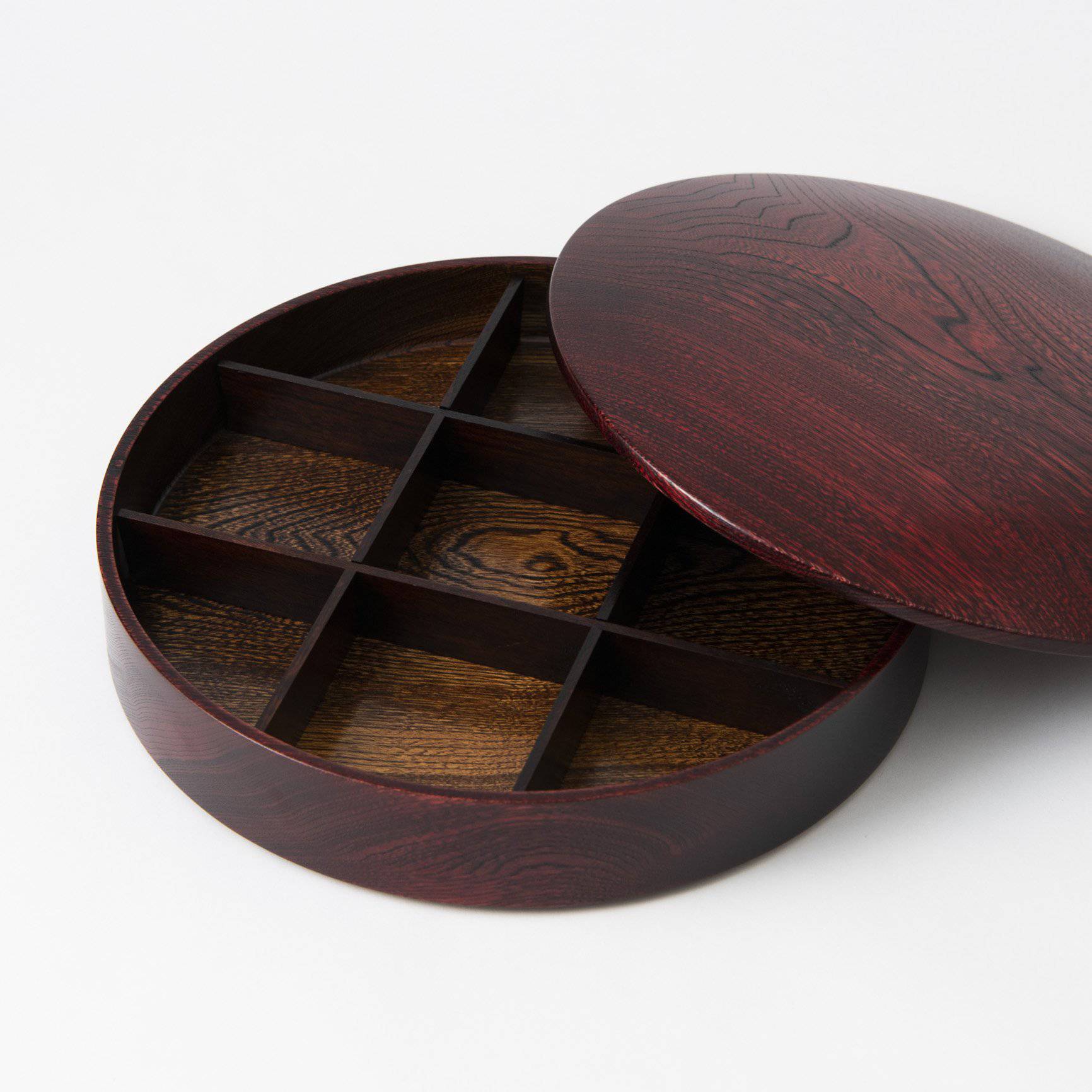 Hibiki Yamanaka Lacquerware box with dividers - MUSUBI KILN - Quality Japanese Tableware and Gift