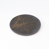 Hibino Ash Glaze Mino Ware Footed Round Plate 9.8 in - MUSUBI KILN - Quality Japanese Tableware and Gift