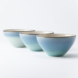 Hibino Blue Gradation Modern Mino Ware Bowl S - MUSUBI KILN - Quality Japanese Tableware and Gift