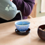 Hibino Crystalline Glaze Mino Ware Japanese Teacup - MUSUBI KILN - Quality Japanese Tableware and Gift