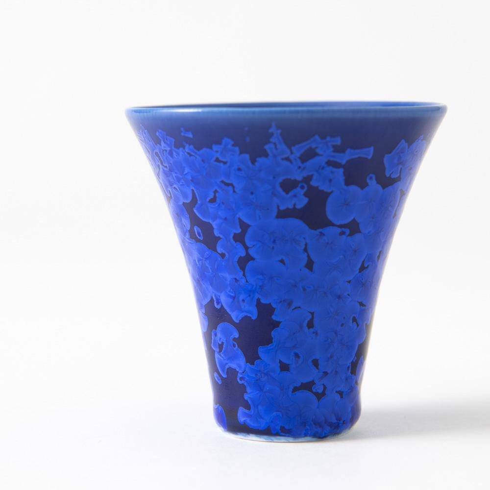 Hibino Crystalline Glaze Mino Ware Ochoko Sake Cup - MUSUBI KILN - Quality Japanese Tableware and Gift