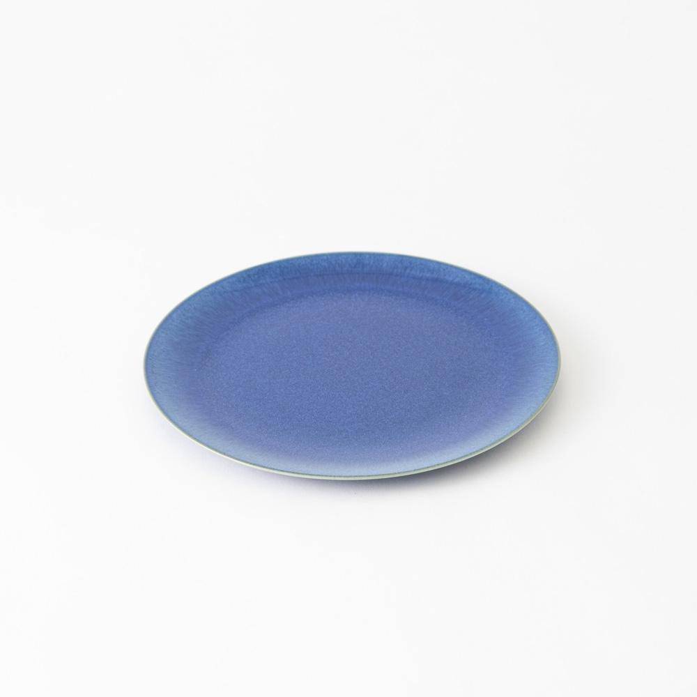 Hibino Grand Bleu Mino Ware Round Plate M - MUSUBI KILN - Quality Japanese Tableware and Gift