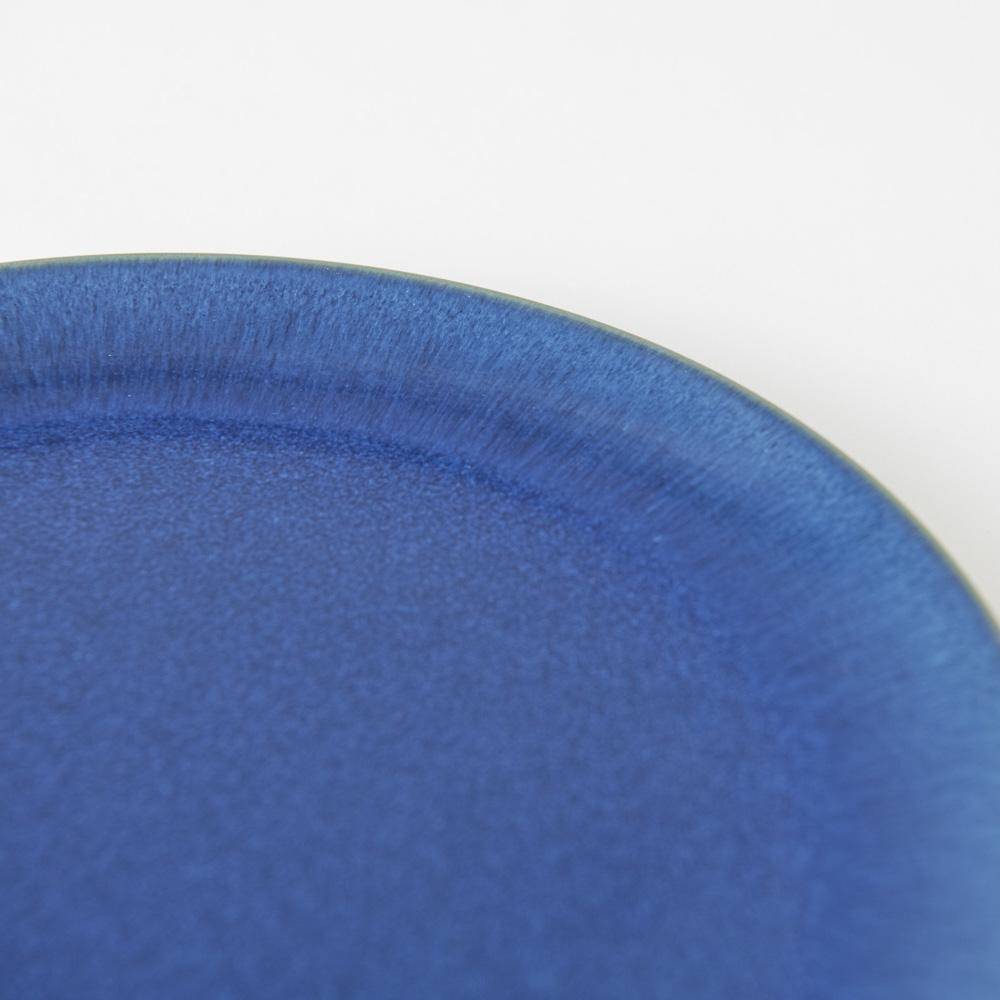 Hibino Grand Bleu Mino Ware Round Plate M - MUSUBI KILN - Quality Japanese Tableware and Gift