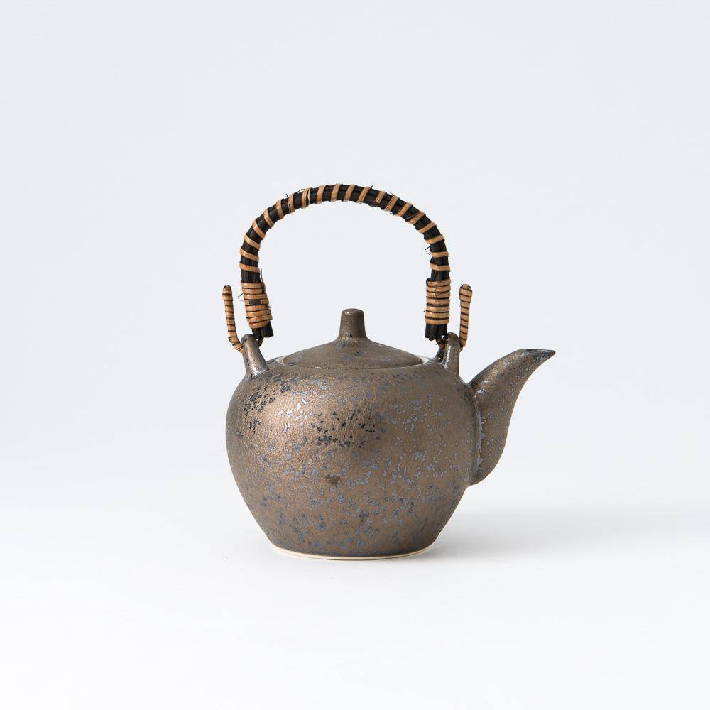 Hibino Kahala Mino Ware Earthenware Japanese Teapot 13.5oz (400ml) - MUSUBI KILN - Quality Japanese Tableware and Gift