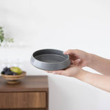 Hibino Kanoa Gray Mino Ware Bowl 6.3in - MUSUBI KILN - Quality Japanese Tableware and Gift