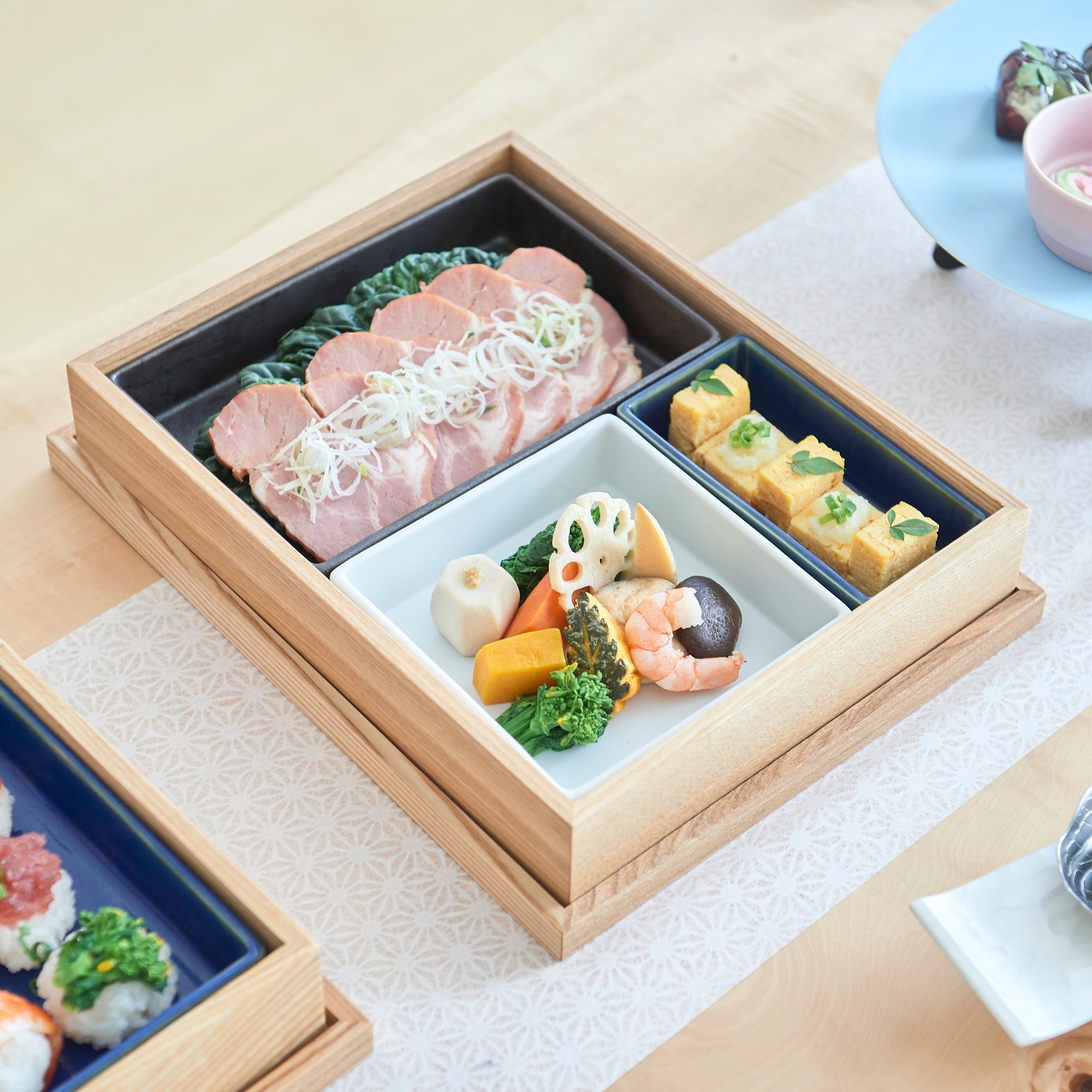 Hibino Modern Shokado Bento Box L - MUSUBI KILN - Quality Japanese Tableware and Gift