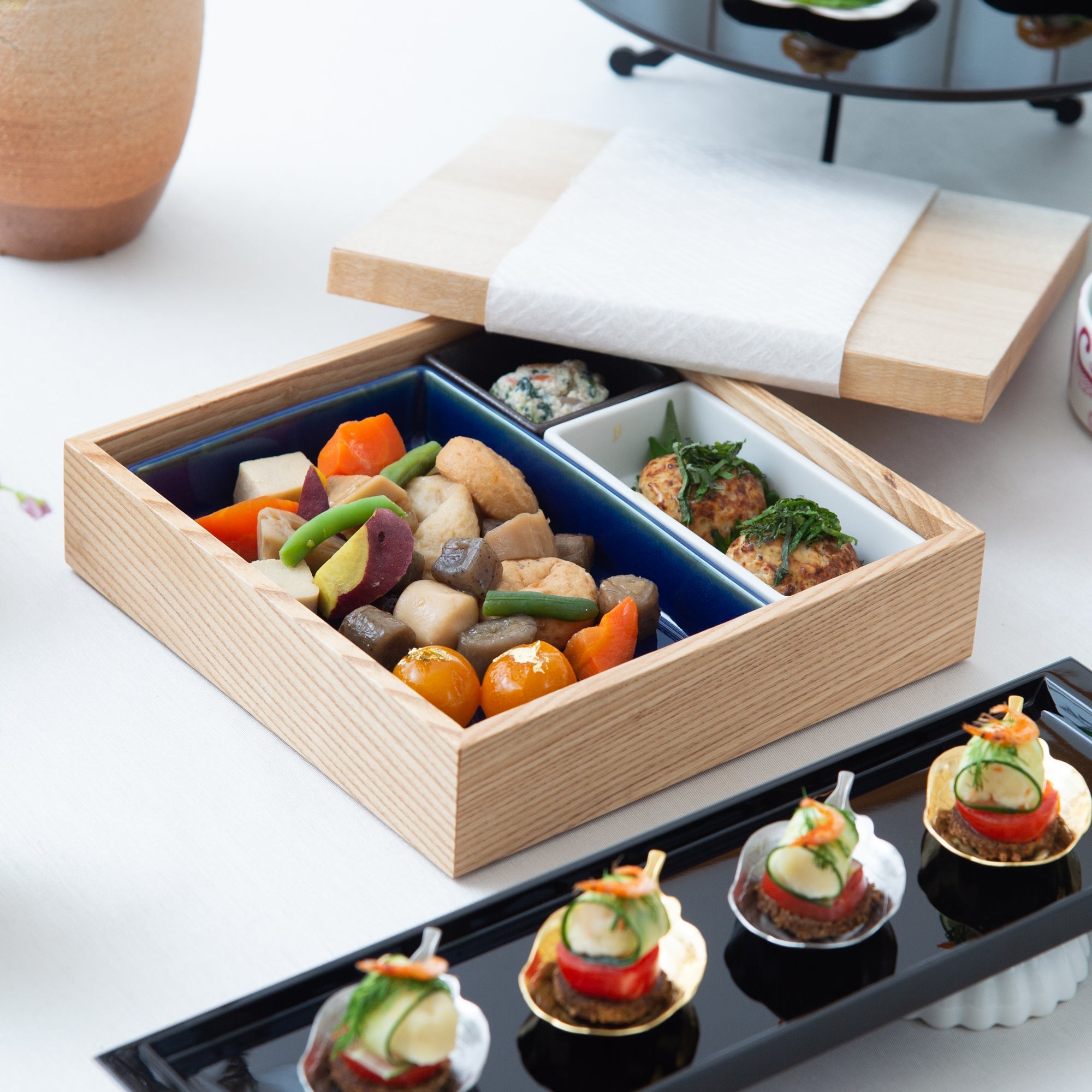 Hibino Modern Shokado Bento Box Set M - MUSUBI KILN - Quality Japanese Tableware and Gift