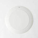 Hibino Stone Rich White Mino Ware Round Plate 11in - MUSUBI KILN - Quality Japanese Tableware and Gift