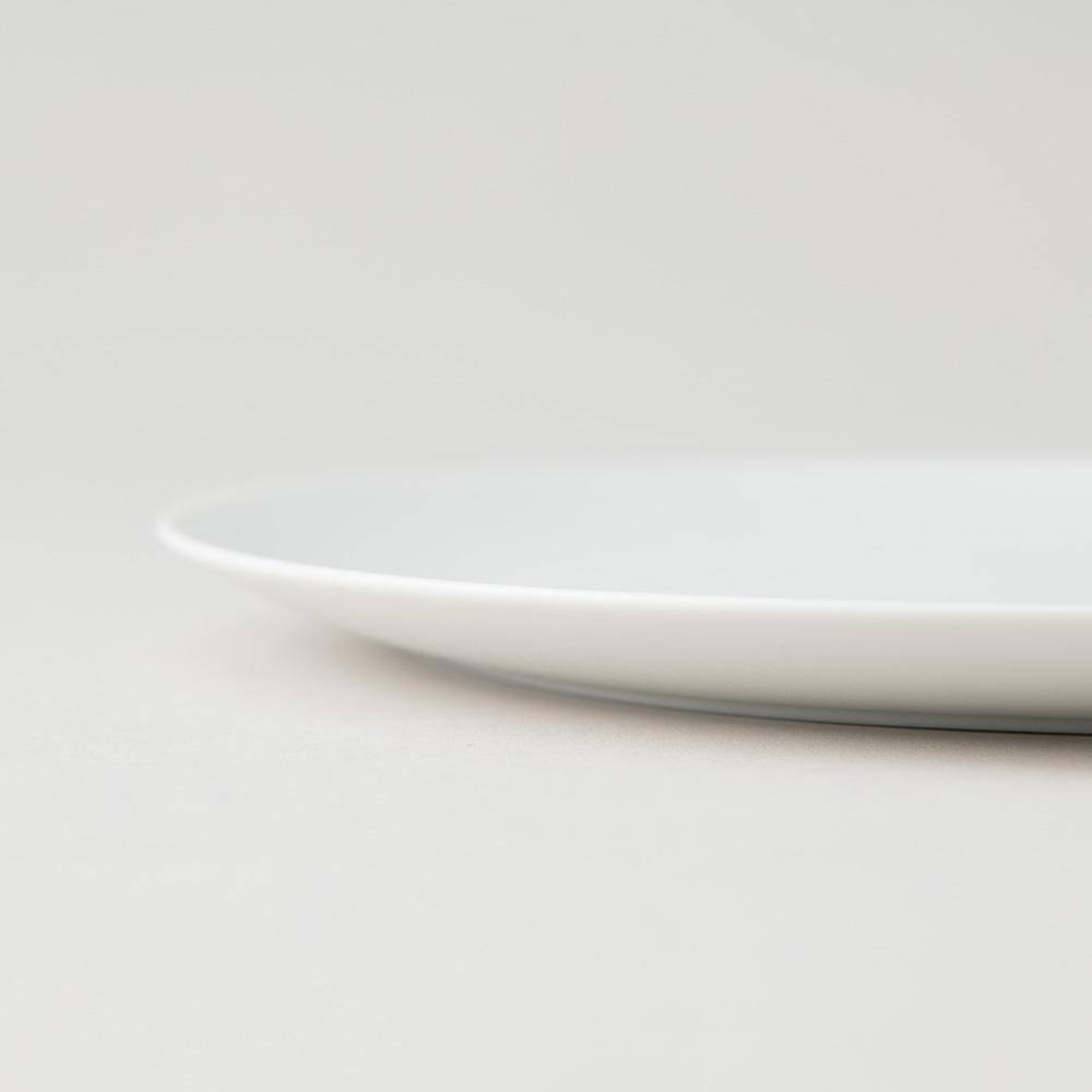 Hibino Stone Rich White Mino Ware Round Plate 9.2in - MUSUBI KILN - Quality Japanese Tableware and Gift