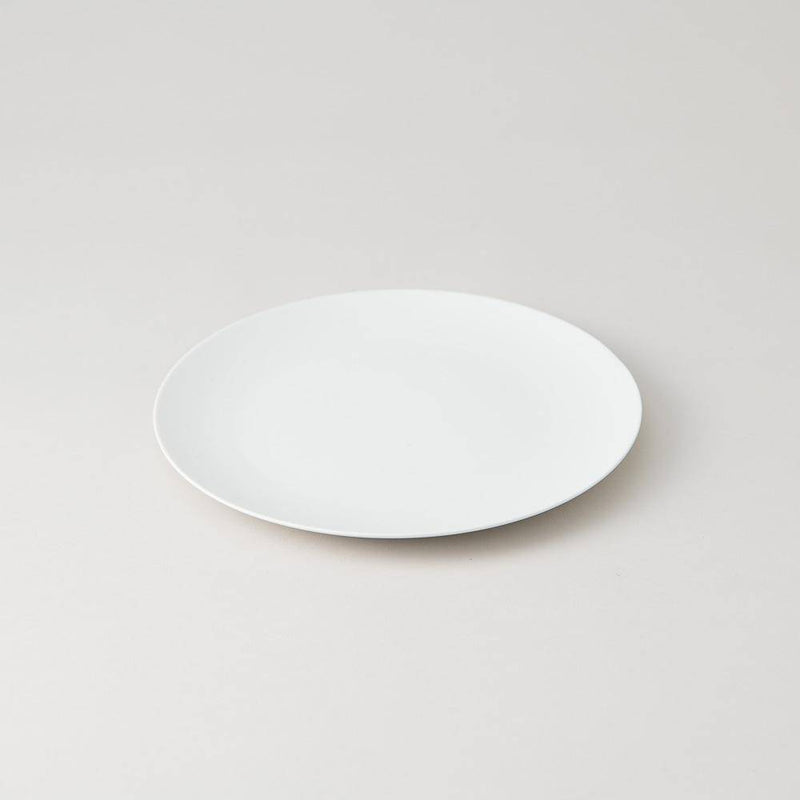 Hibino Stone Rich White Mino Ware Round Plate 9.2in - MUSUBI KILN - Quality Japanese Tableware and Gift