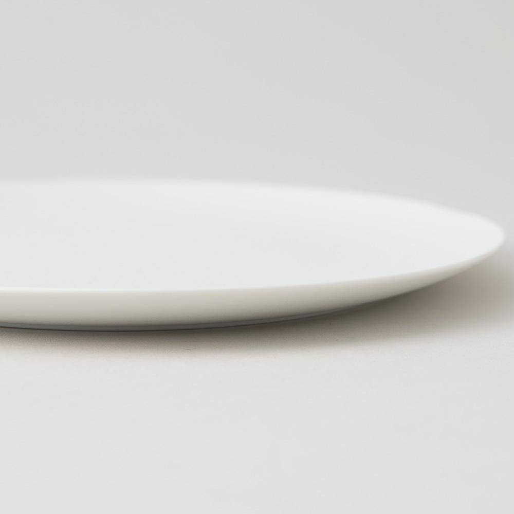 Hibino Stone Rich White Mino Ware Round Plate 9.2in - MUSUBI KILN - Quality Japanese Tableware and Gift