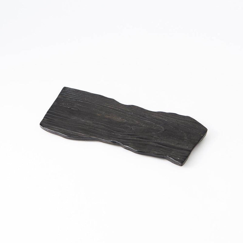 Hibino Wood Grain Mino Ware Rectangle Plate - MUSUBI KILN - Quality Japanese Tableware and Gift