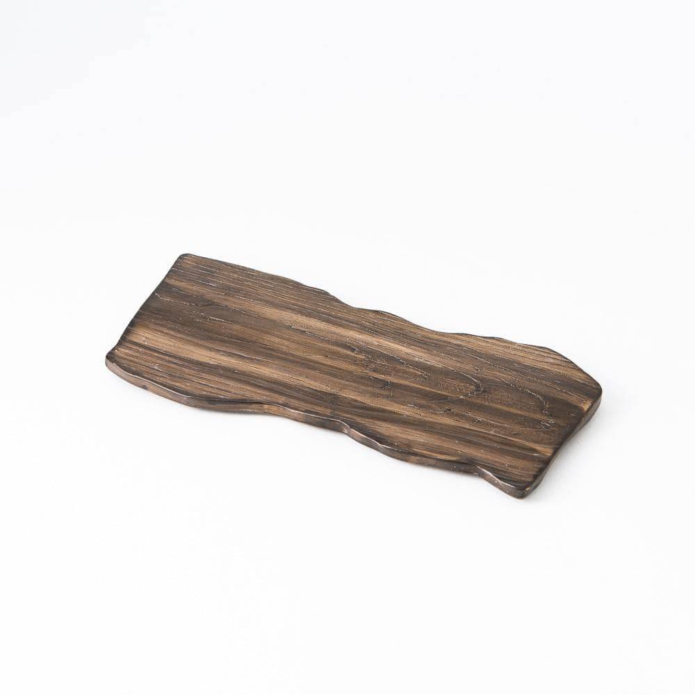 Hibino Wood Grain Mino Ware Rectangle Plate - MUSUBI KILN - Quality Japanese Tableware and Gift