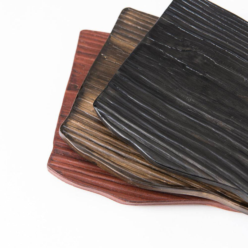 Hibino Wood Grain Mino Ware Rectangle Plate - MUSUBI KILN - Quality Japanese Tableware and Gift