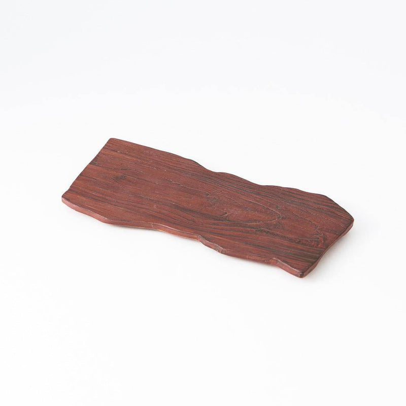 Hibino Wood Grain Mino Ware Rectangle Plate - MUSUBI KILN - Quality Japanese Tableware and Gift