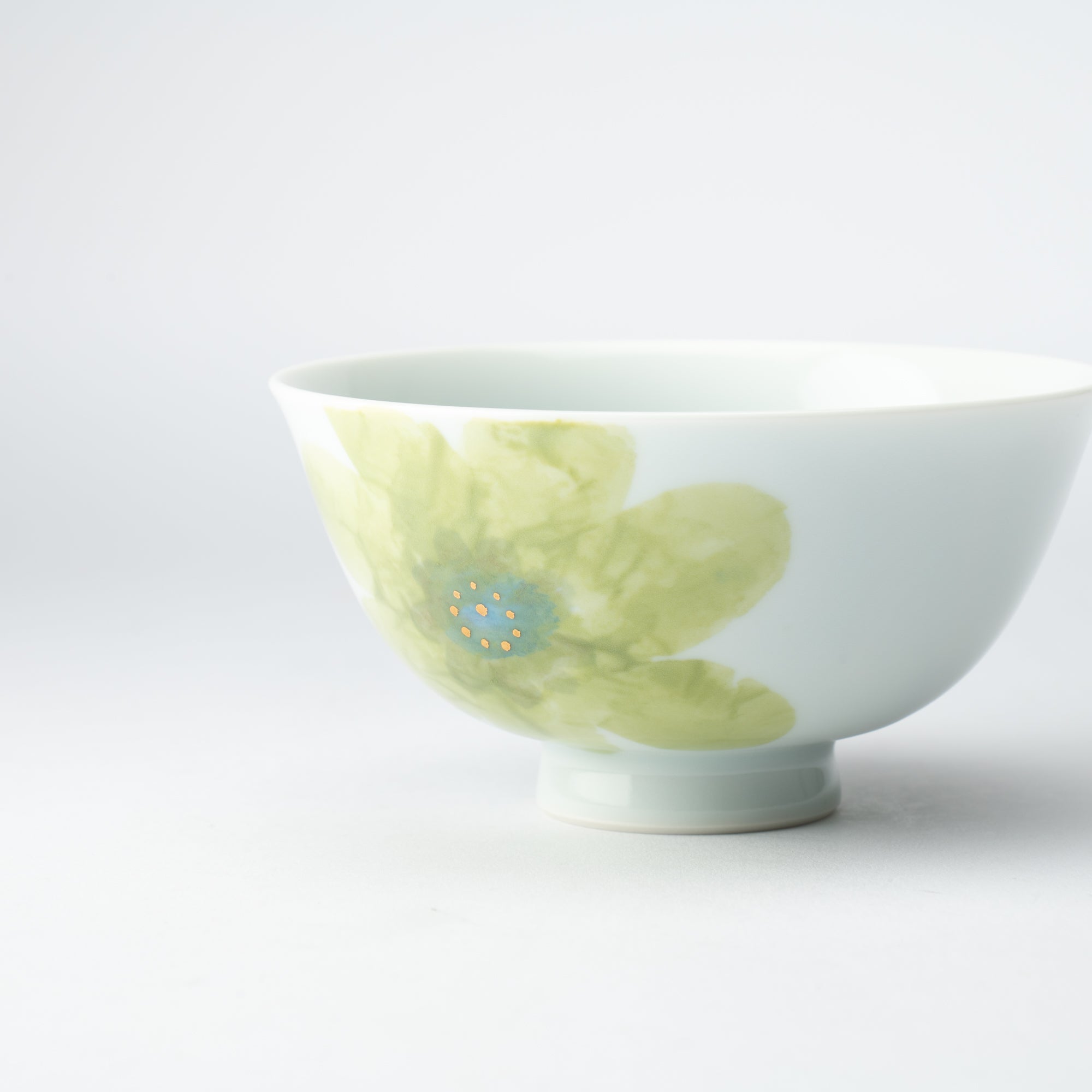 Higashi Kiln Light Fleur Tobe Rice Bowl - MUSUBI KILN - Quality Japanese Tableware and Gift