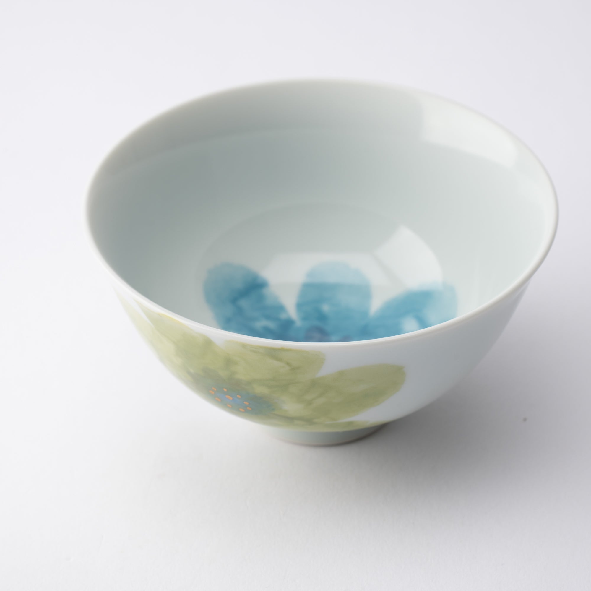 Higashi Kiln Light Fleur Tobe Rice Bowl - MUSUBI KILN - Quality Japanese Tableware and Gift