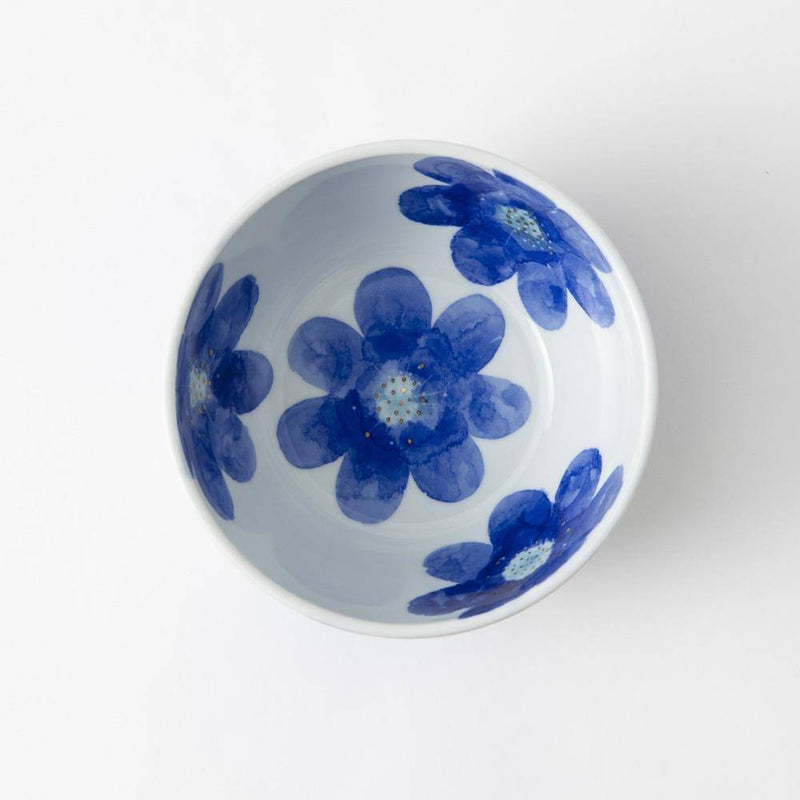 Higashi Kiln P.S. Blue Tobe Donburi Bowl M - MUSUBI KILN - Quality Japanese Tableware and Gift