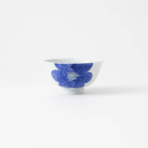 Higashi Kiln P.S. Blue Tobe Japanese Rice Bowl - MUSUBI KILN - Quality Japanese Tableware and Gift