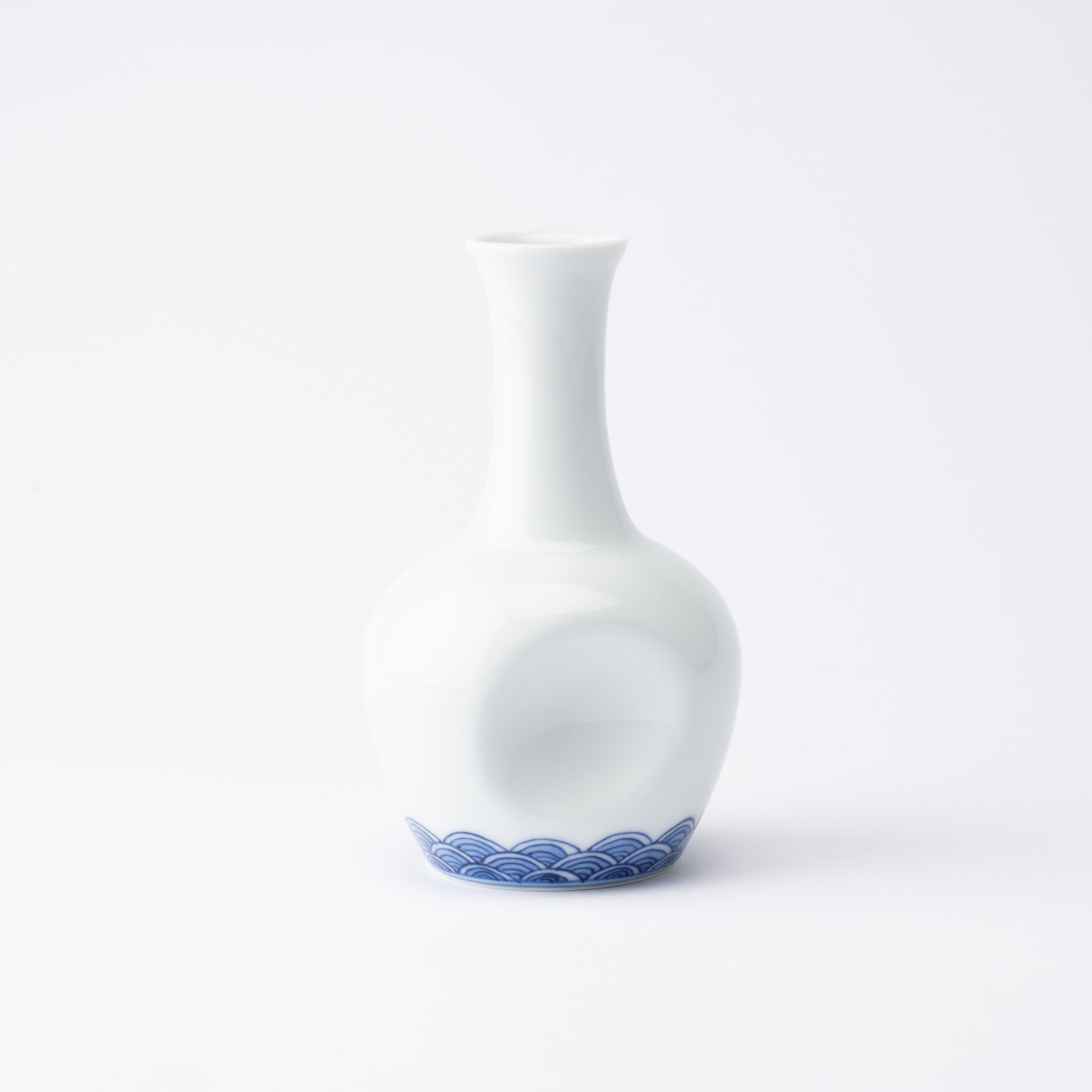 Hirado Dimple Mikawachi Ware Tokkuri Sake Carafe - MUSUBI KILN - Quality Japanese Tableware and Gift