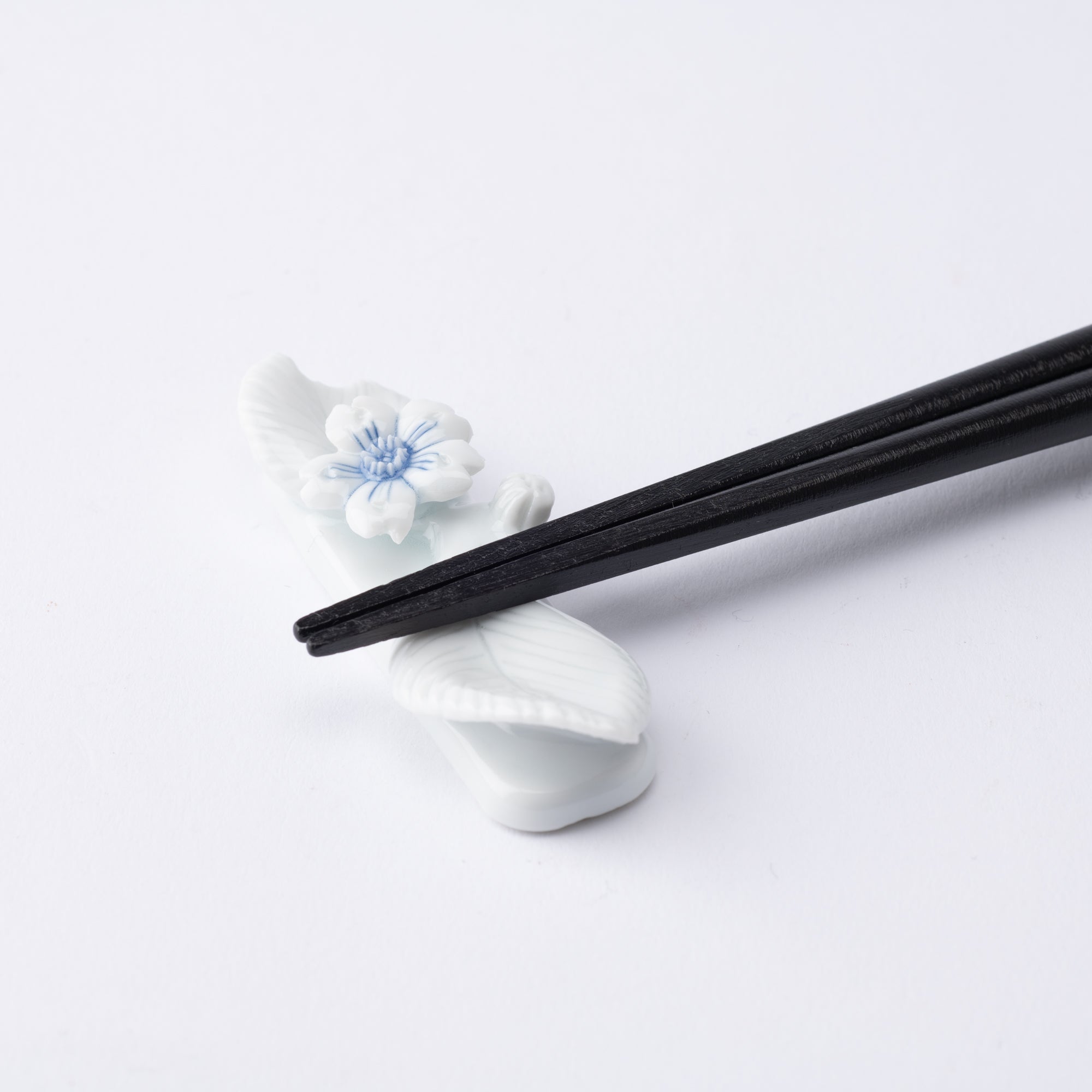 Hirado Sakura Mikawachi Ware Chopsticks Rest - MUSUBI KILN - Quality Japanese Tableware and Gift