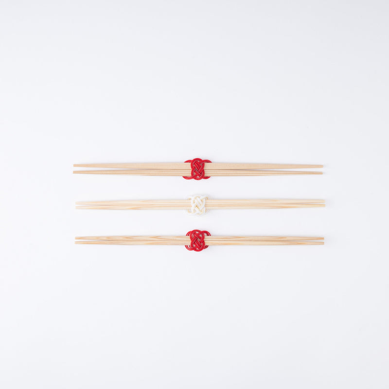 Hirohashi Awaji Mizuhiki Yoshino Cedar Chopsticks (Set of 3 Pairs) - MUSUBI KILN - Quality Japanese Tableware and Gift