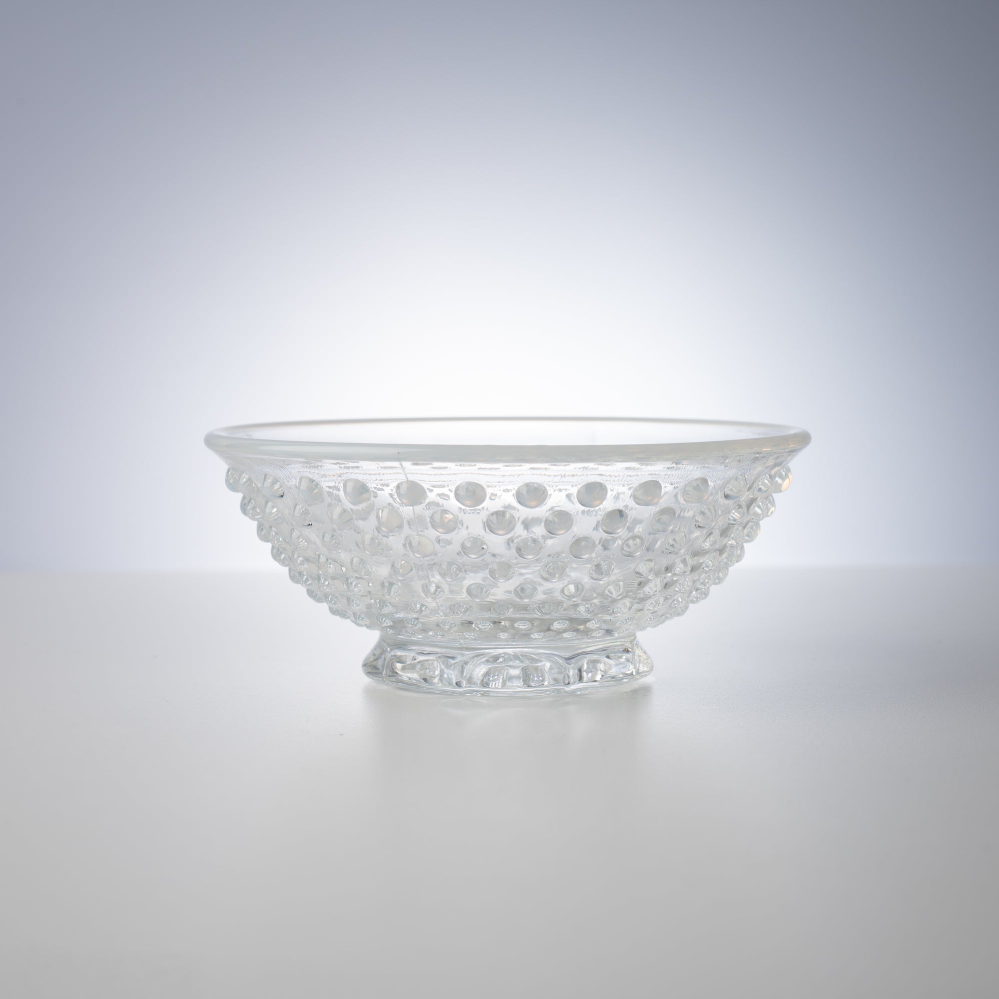 Hirota Arare Pattern Edo Glass Kobachi Bowl - MUSUBI KILN - Quality Japanese Tableware and Gift