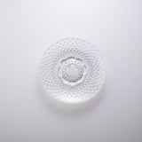 Hirota Arare Pattern Edo Glass Round Plate - MUSUBI KILN - Quality Japanese Tableware and Gift