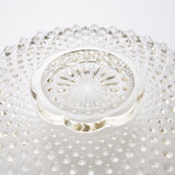 Hirota Arare Pattern Edo Glass Round Plate - MUSUBI KILN - Quality Japanese Tableware and Gift