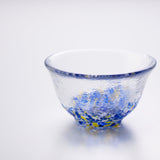 Hirota Four Seasons Color Edo Glass Ochoko Sake Cup - MUSUBI KILN - Quality Japanese Tableware and Gift