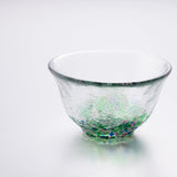 Hirota Four Seasons Color Edo Glass Ochoko Sake Cup - MUSUBI KILN - Quality Japanese Tableware and Gift