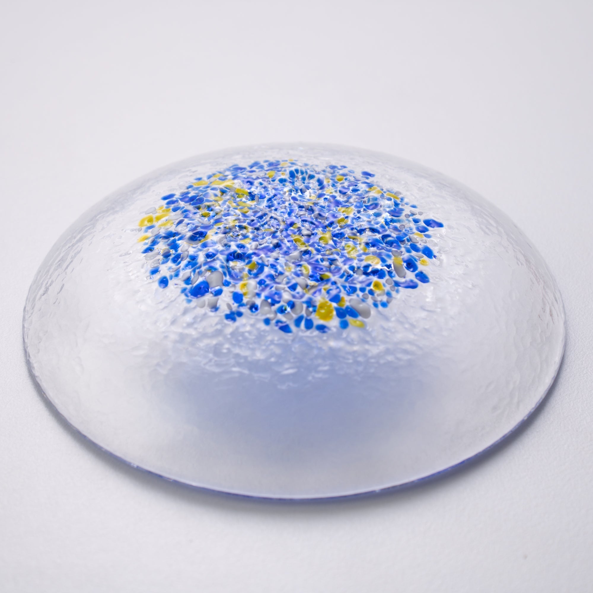 Hirota Four Seasons Color Edo Glass Sauce Plate - MUSUBI KILN - Quality Japanese Tableware and Gift