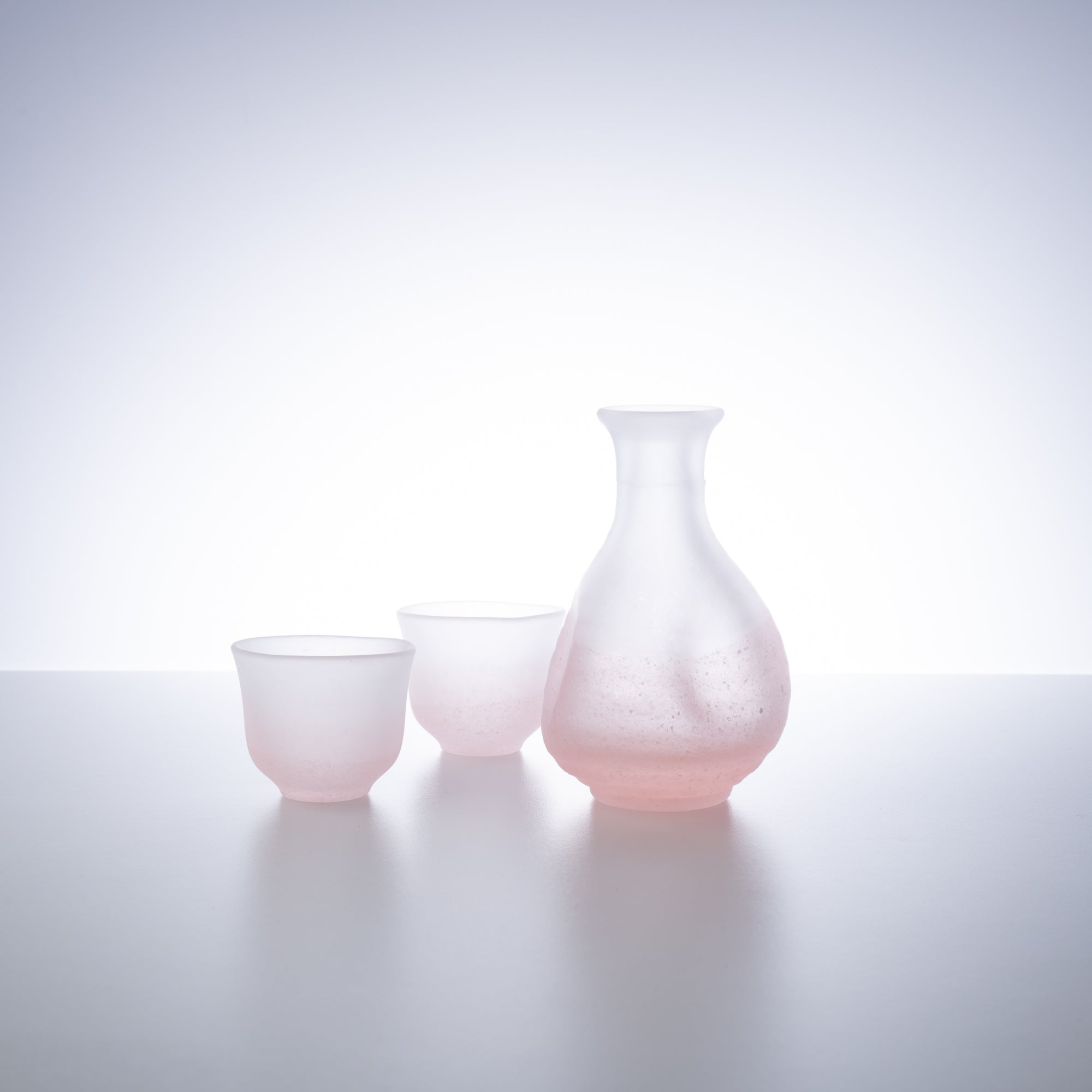 Pink Fubuki 3-Piece Sake Set