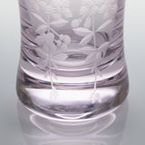 Hirota Weeping Cherry Blossom Edo Kiriko Cut Glass Small Tumbler - MUSUBI KILN - Quality Japanese Tableware and Gift