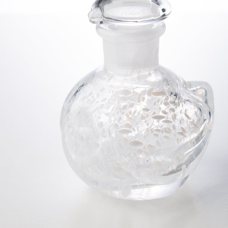 Hirota White Bird Edo Glass Soy Sauce Dispenser - MUSUBI KILN - Quality Japanese Tableware and Gift