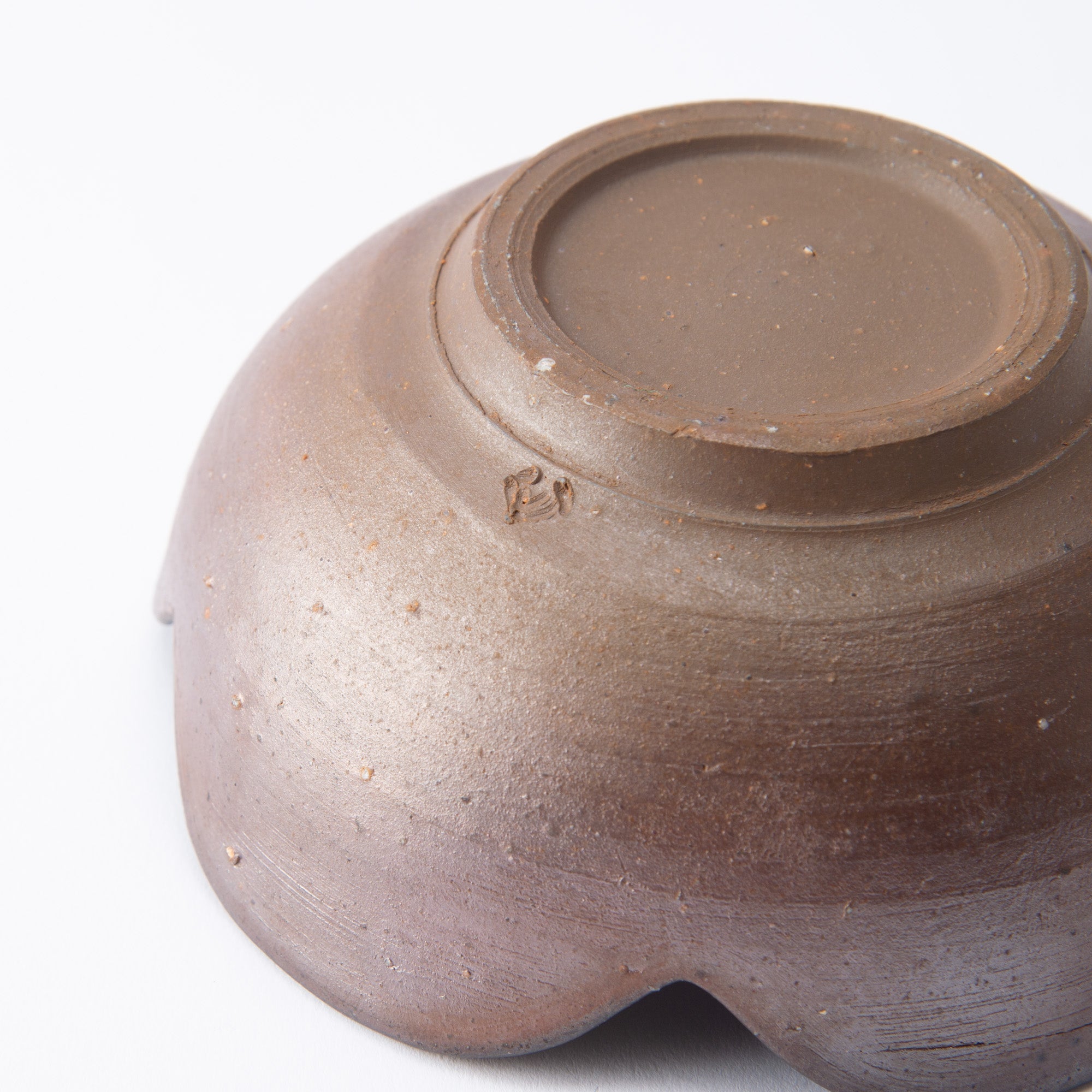 Hozan Kiln Bizen Ware Flower Shaped Kobachi Bowl - MUSUBI KILN - Quality Japanese Tableware and Gift