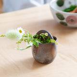 Hozan Kiln Double Botton Sangiri Toothpick Holder With Handle - MUSUBI KILN - Quality Japanese Tableware and Gift