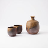 Hozan Kiln Goma Bizen Ware Sake Set - MUSUBI KILN - Quality Japanese Tableware and Gift