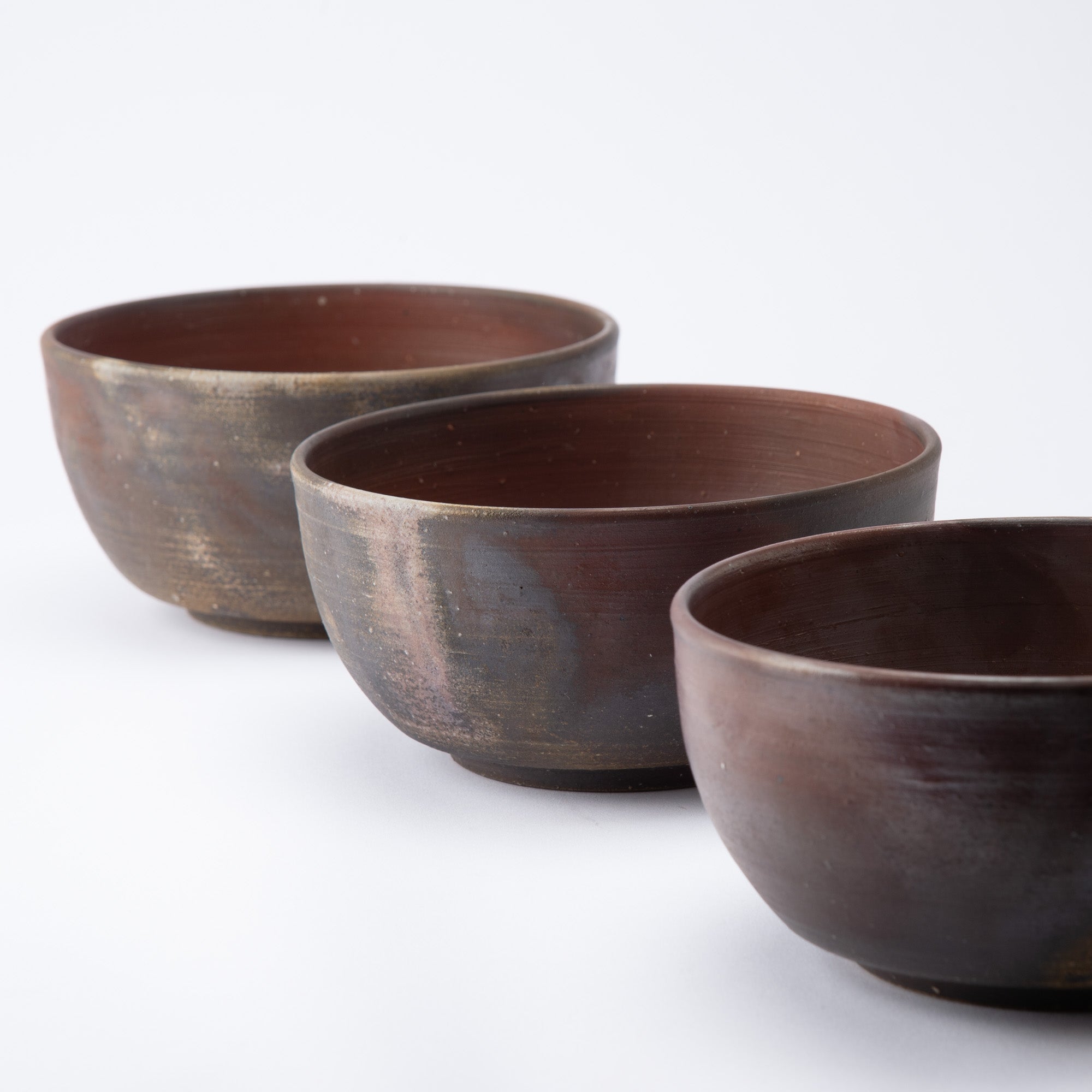 Hozan Kiln Sangiri Bizen Ware Donburi Bowl L - MUSUBI KILN - Quality Japanese Tableware and Gift