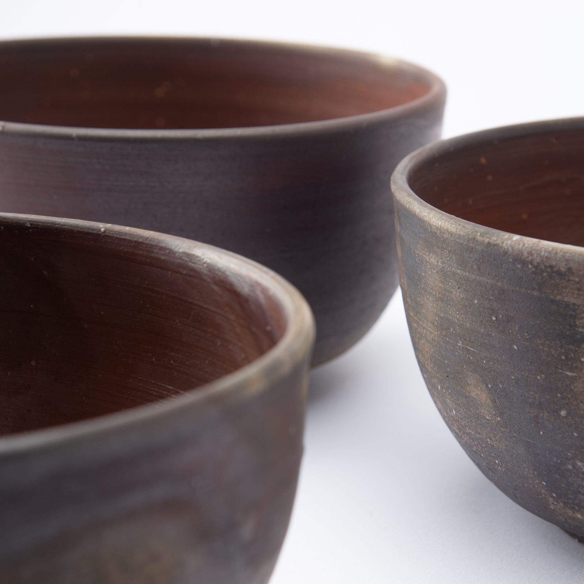 Hozan Kiln Sangiri Bizen Ware Donburi Bowl L - MUSUBI KILN - Quality Japanese Tableware and Gift