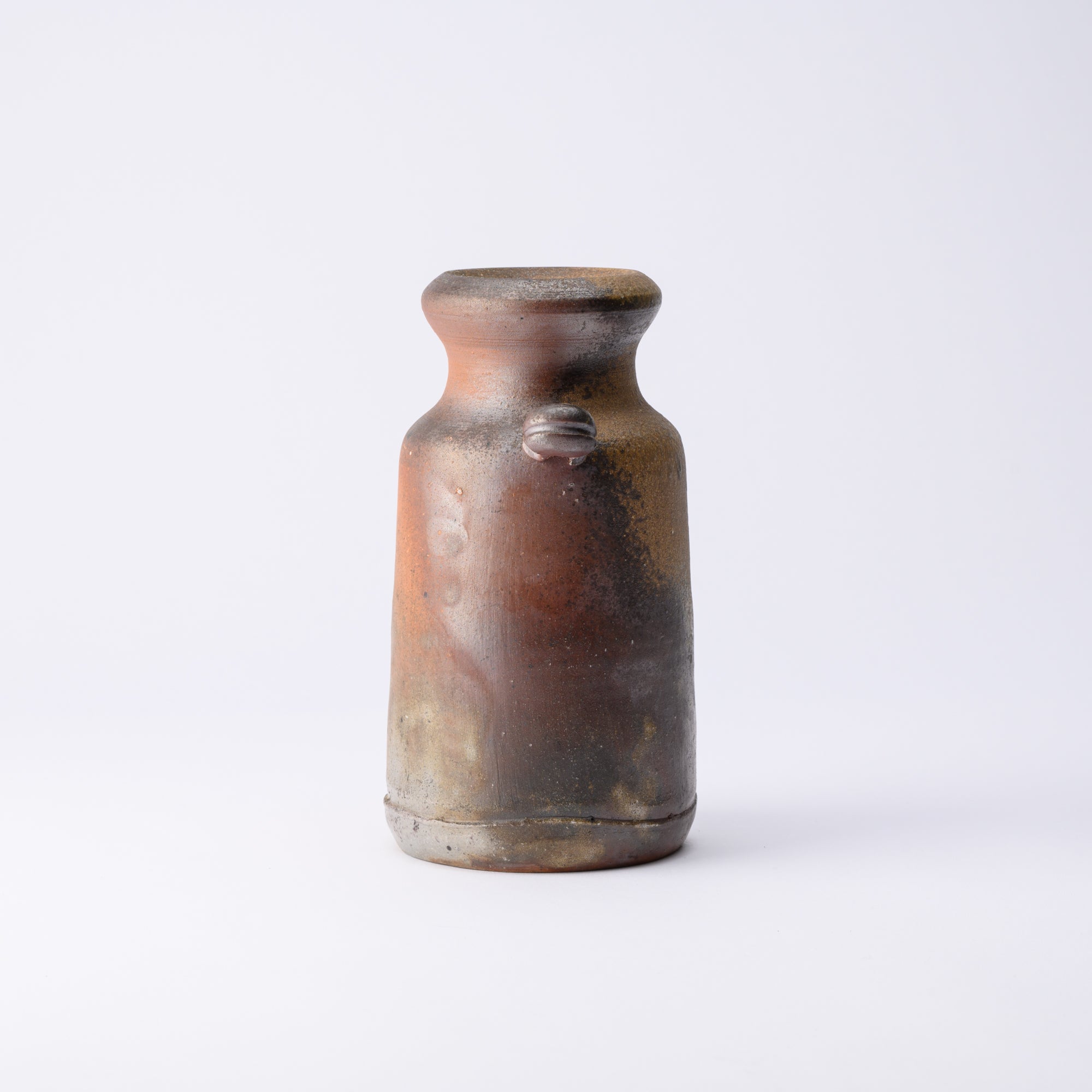 Hozan Kiln Sangiri Bizen Ware Eared Flower Vase - MUSUBI KILN - Quality Japanese Tableware and Gift