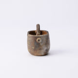 Hozan Kiln Sangiri Bizen Ware Toothpick Holder with Handle - MUSUBI KILN - Quality Japanese Tableware and Gift