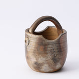 Hozan Kiln Sangiri Bizen Ware Toothpick Holder with Handle - MUSUBI KILN - Quality Japanese Tableware and Gift