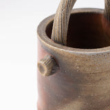 Hozan Kiln Sangiri Bizen Ware Vase With Handle - MUSUBI KILN - Quality Japanese Tableware and Gift